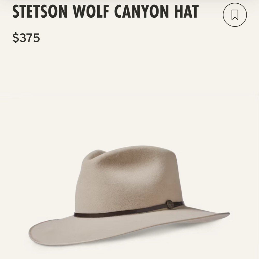 Filson x Stetson Wolf Canyon Rabbit fur hat (size XL)